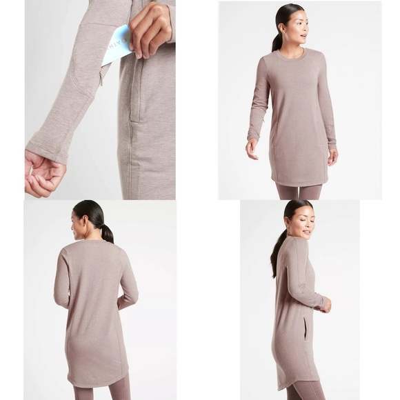 Athleta Dresses & Skirts - Athleta Balance Casual Dress With Pockets Tunic/Dress. Flora Mauve Heather XS